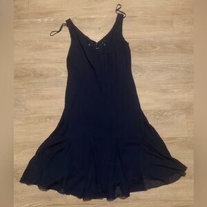 S.L. Fashions Elegant Navy Dress Size 16